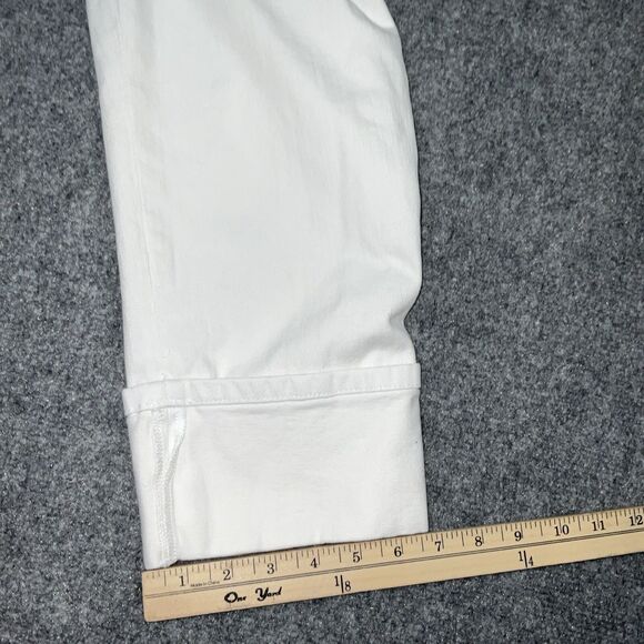 Michael Kors Jeans Womens Size 6 White  Capri Roll Cuff Preppy Coastal - Picture 8 of 9